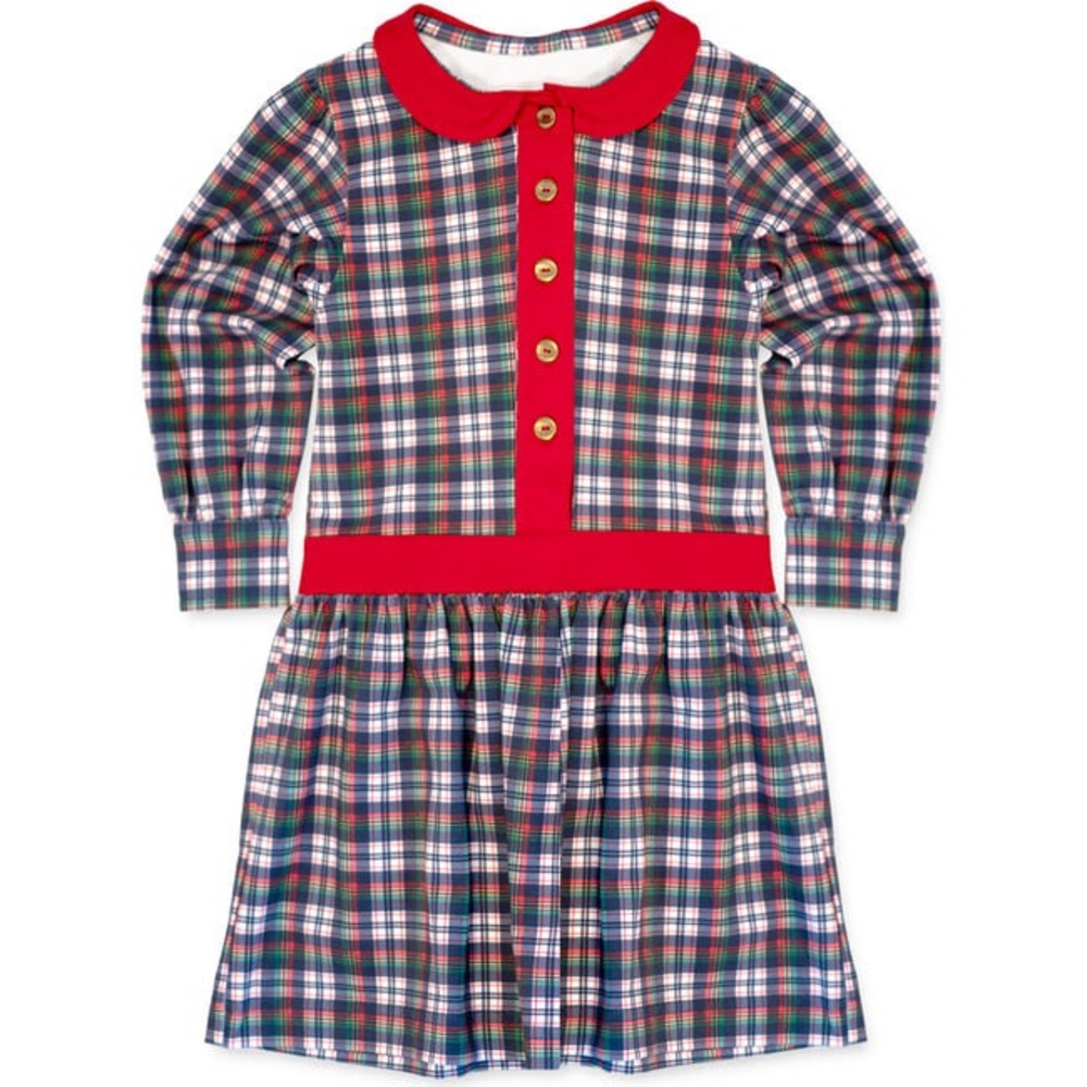 Florence Eiseman Plaid Dress Girls 4T Red Peter Pan Collar Holiday Classic